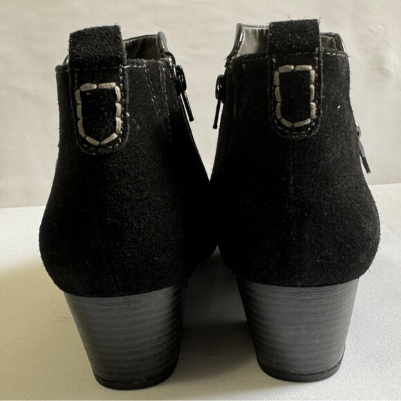 Earth Women’s Conway Maple Black Leather Multi-Zip Ankle Boots Sz 9M - Picture 9 of 12